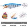 10cm 10g Fishing horizontal Squid Jigs Fishing Lure Artificial Squid Hook Jigging Baits For Sea Fishing Cuttlefish Luminous