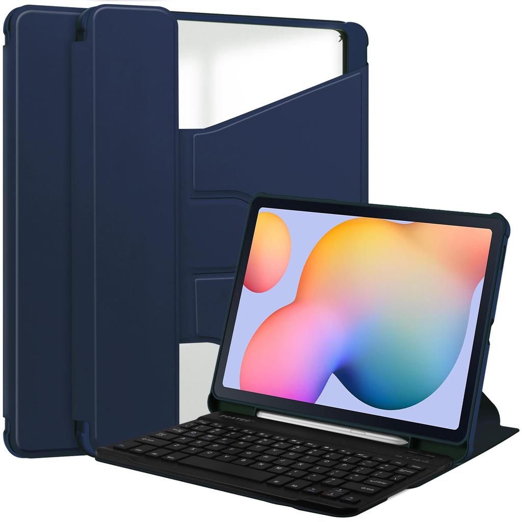 Compatible with Samsung Tab S10 Ultra: 360° Rotating Bluetooth Keyboard Protective Case.