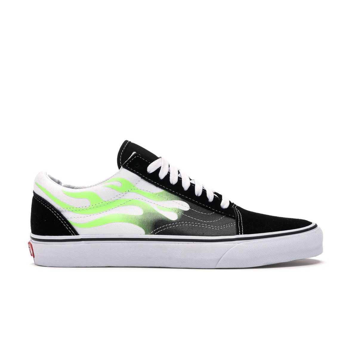 

Черно-белые кроссовки унисекс Vans Old Skool Flame True-White VN0A4U3BXEY