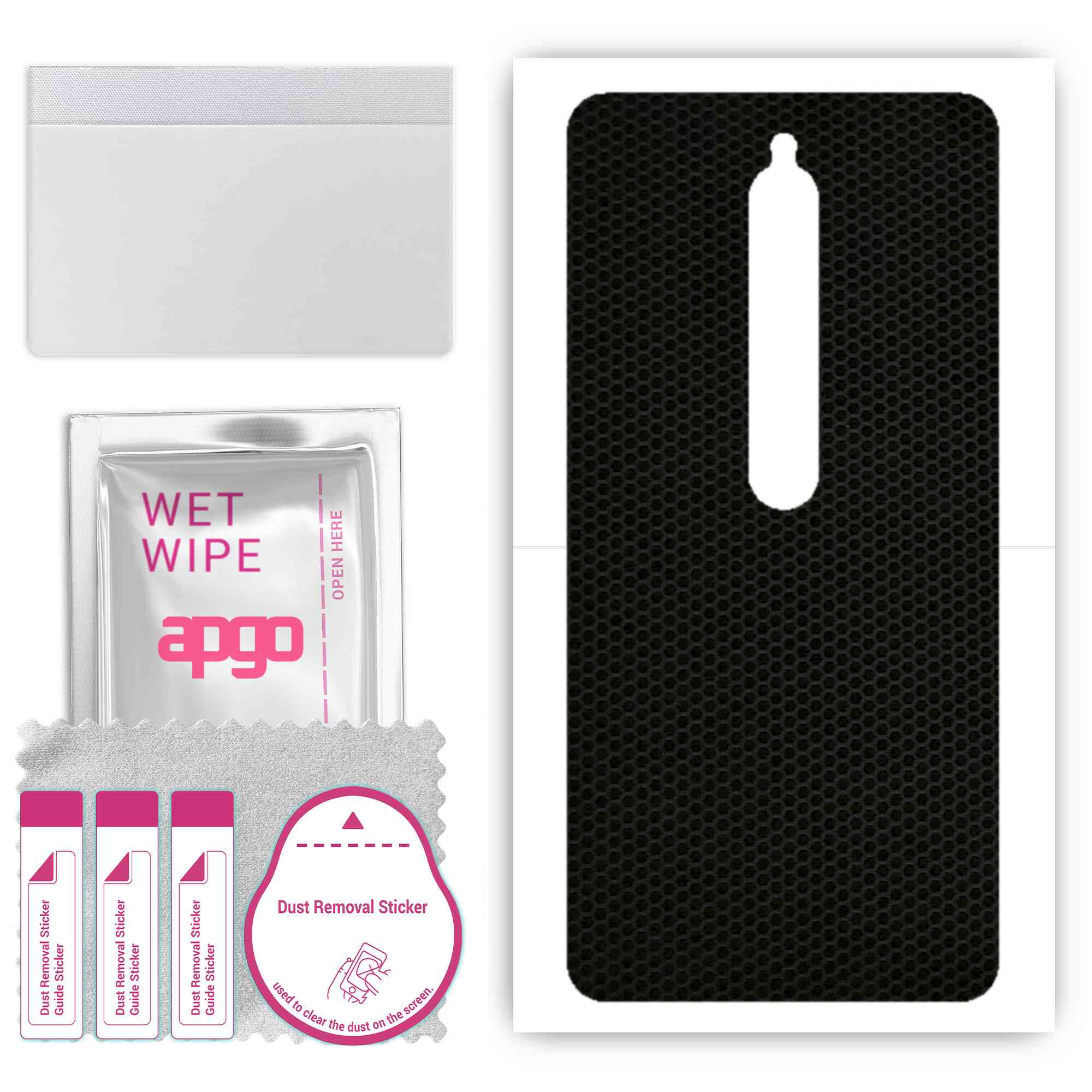 

Apgo Protective Skin Sticker для задньої панелі, сумісний із Xiaomi Redmi 8, Wrap Film, Foil, Vinyl - Pattern Matrix