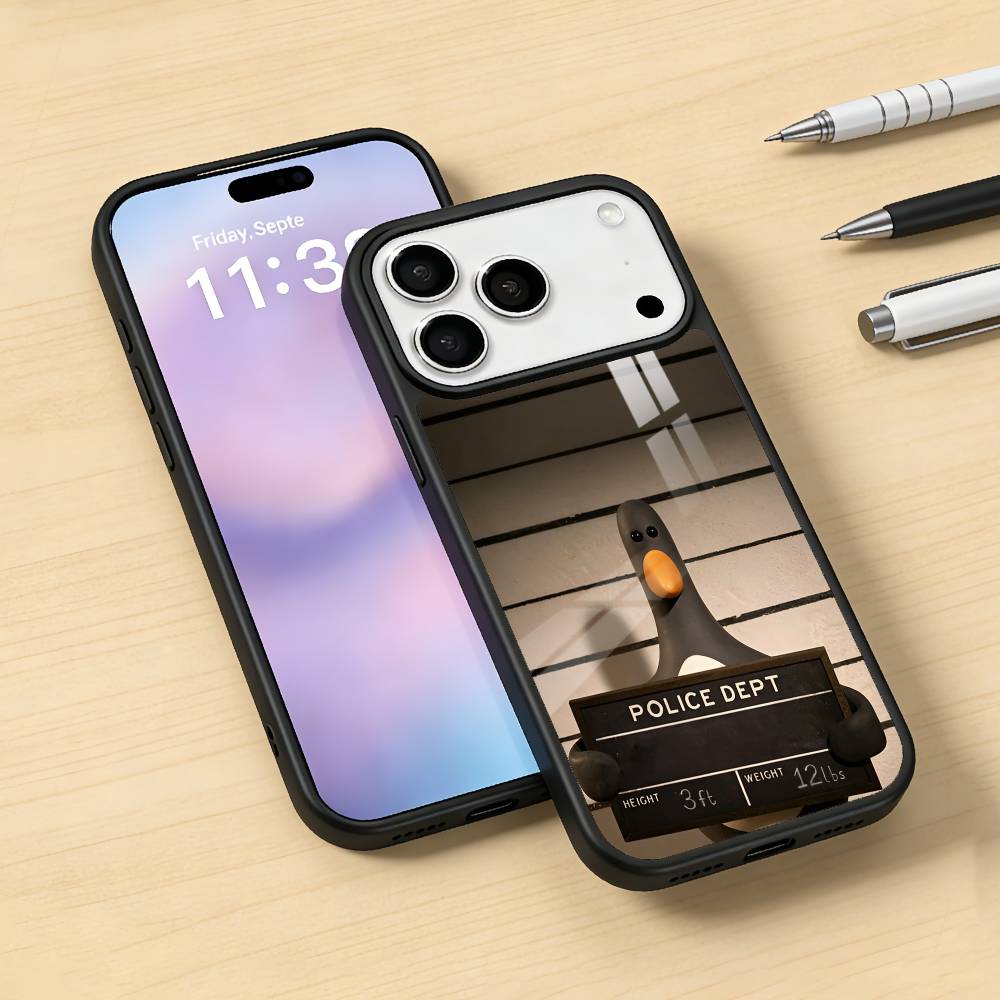 Cute Retro Villain Penguin Phone Case For iPhone 17,16,15,14,13,12,Pro,Max For Magsafe Magnetic Wireless Charging