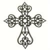 30pcs Vintage Hollow Floral Cross Embellishments - 55x60mm Cast Iron DIY Scrapbooking Corner Decorations - For Crafting & Scrapbooking Enthusiasts