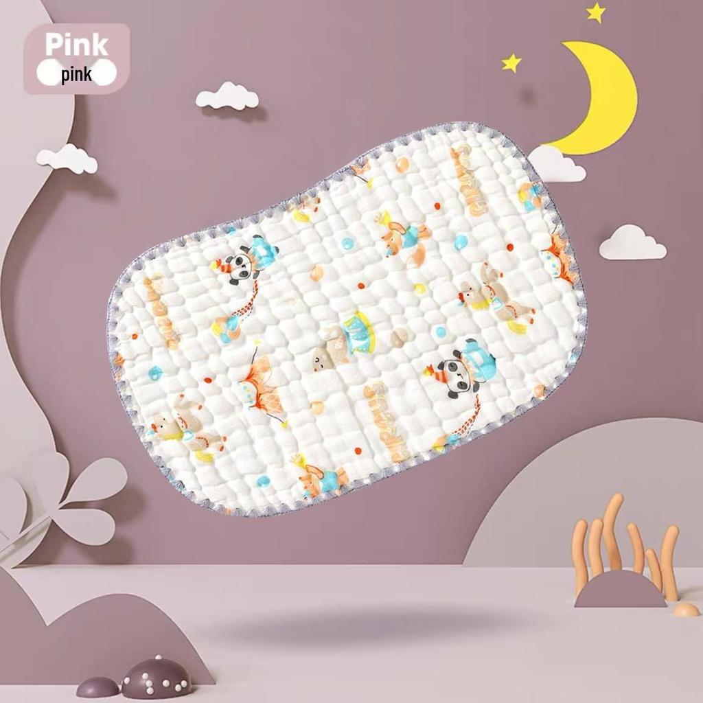 Newborn Cloud Slice Pillow: Ten-Layer Gauze, Sweat-Absorbing, Anti-Spit Milk, Head Protection Pillow