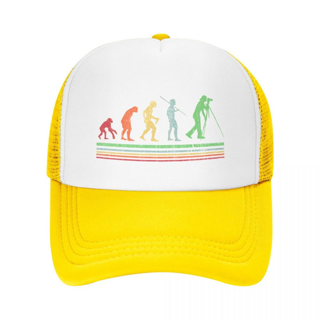 Photographer Evolution Retro Vintage Baseball Cap Hats Baseball Cap Birthday Military Tactical Cap Hood Women'S Hats Unisex'S