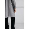 H M Wool Blend Coat Grey Melange