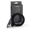 ROCKBROS Bicycle Lock Wire Lock 3-Digit Dial Combination No Key Required 150cm Earth Lock Password Change Lightweight Compact Black