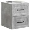 Wall Mounted Nightstand Concrete Grey 34.5 x 33 x 40 cm