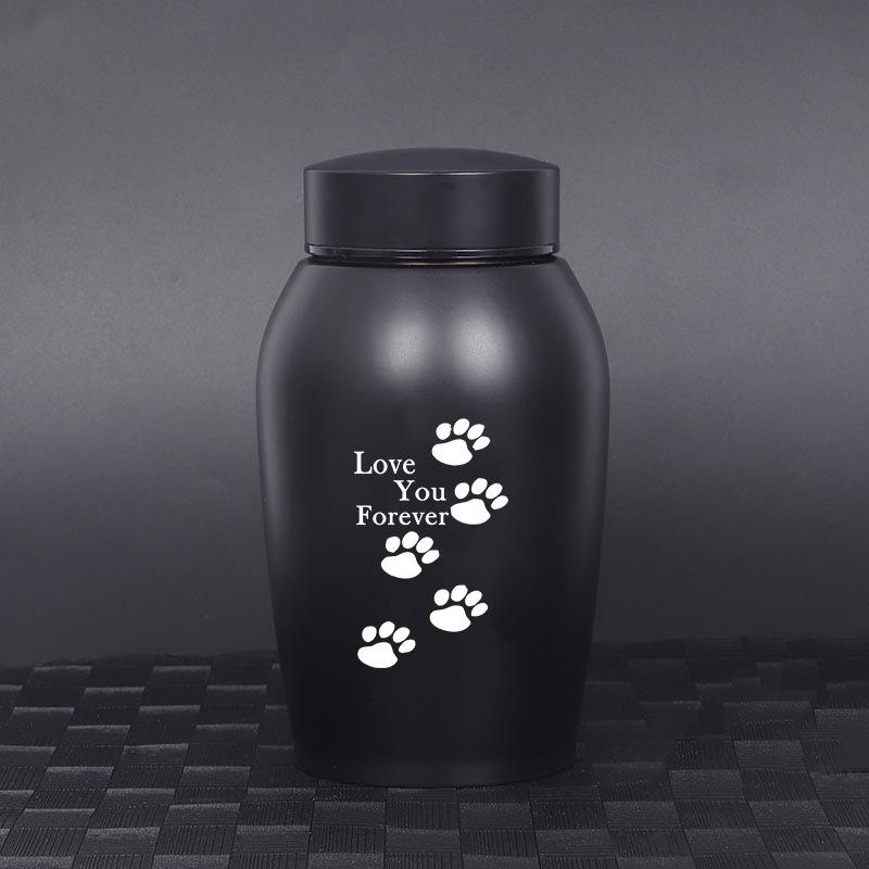 Stainless Steel Pet Cremation Urn for Ashes - Memorial Jar for Cats, Dogs, and Pets