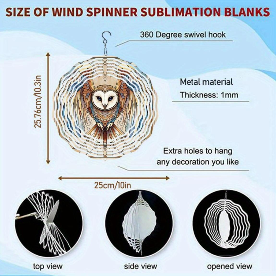 

Металлическая ветряная мельница с дизайном совы, садовый декор – Вращающаяся в двух направлениях ветряная музыка, белое лицо и искусство совы, уличное подвесное украшение – Легко 01A