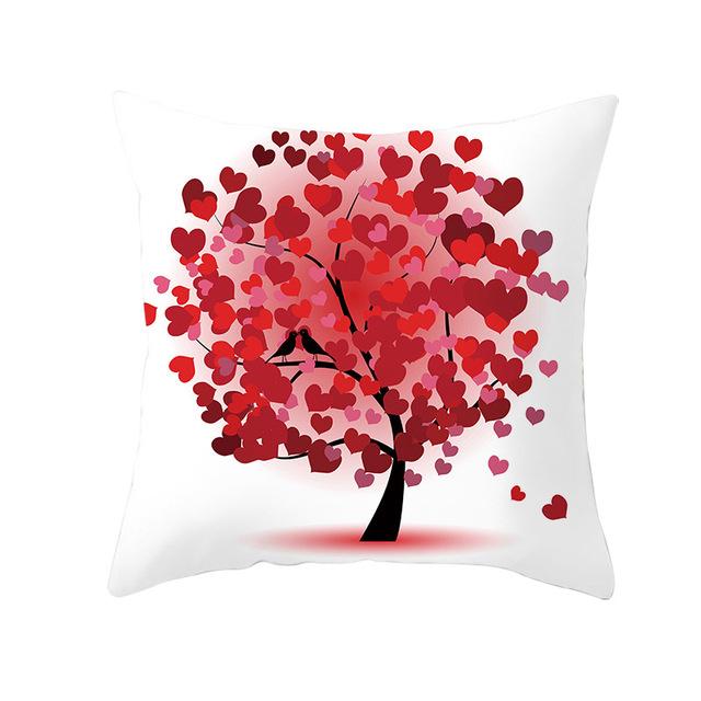 Colorful Tree Printing Decorative Pillowcase Colorful Tree Pillow Case Polyester Tree Pattern Pillow Cover Kussensloop Zt287