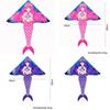 Weifang Hongyun Kite Children Cartoon Mermaid Kite New Triangle Light Breeze Flying Girl Goldfish Swallow 1.6m Mermaid [pink]