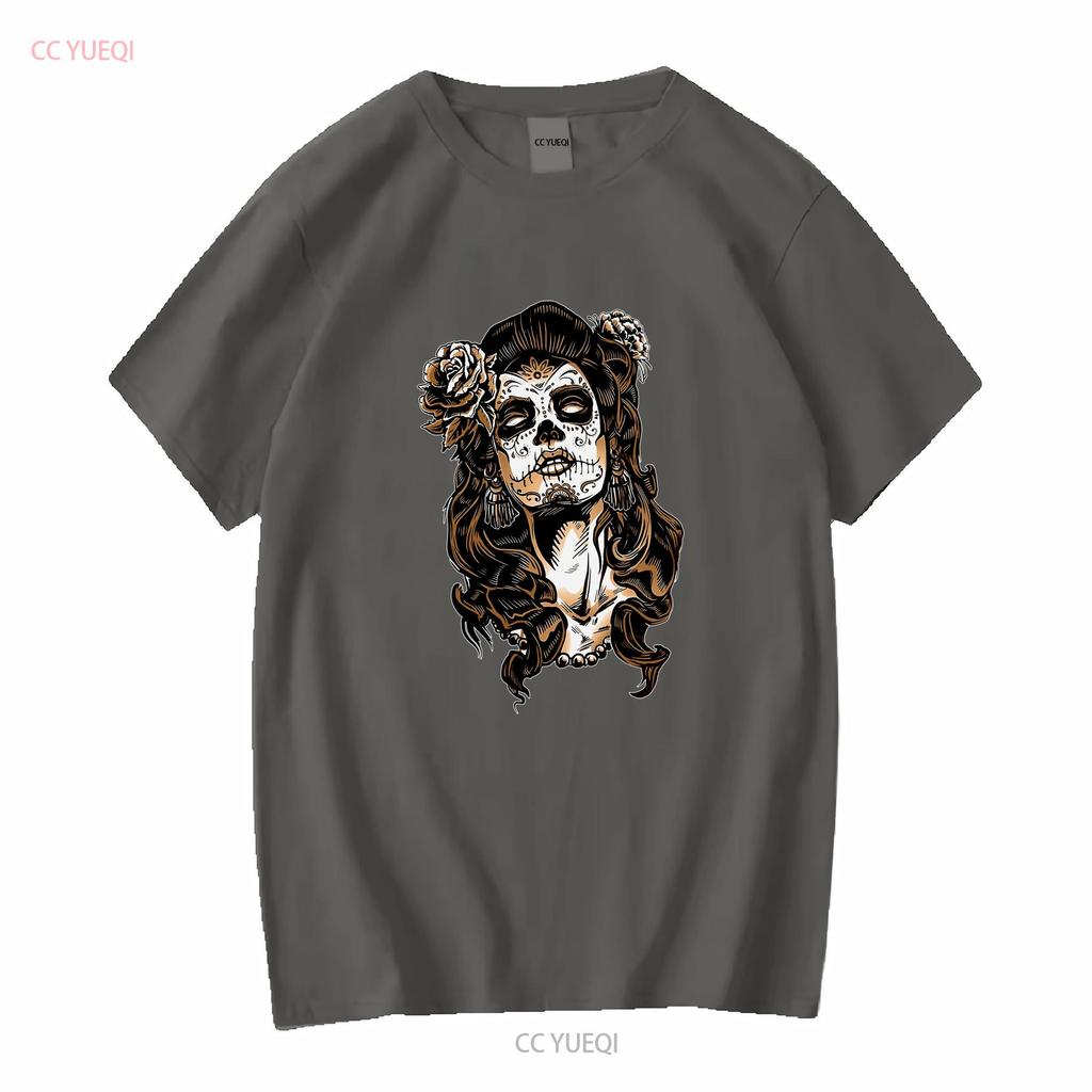 CATRINA Tattoo Mexico Calavara Pin Up T Shirt Mexican Death Head vintage Washed Slightly Soft designer clothes Stylish