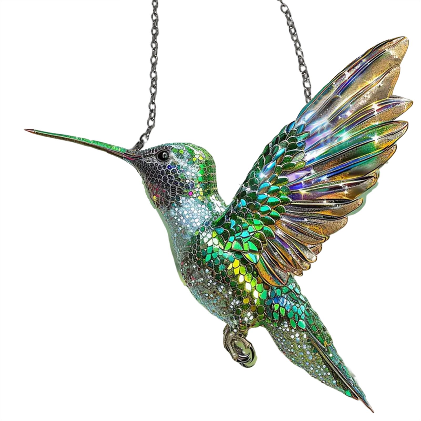 

Птицы-духи, Акриловая сова-ловец солнца, Крылатые украшения, Милая колибри-ловец солнца, Подвеска на окно One Size