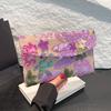 Embroidery Evening Bags Sequins Bling Clutch Bag Straw Envelope Bag Floral Pattern Handbag Wedding Party Cotton and Linen Wallet