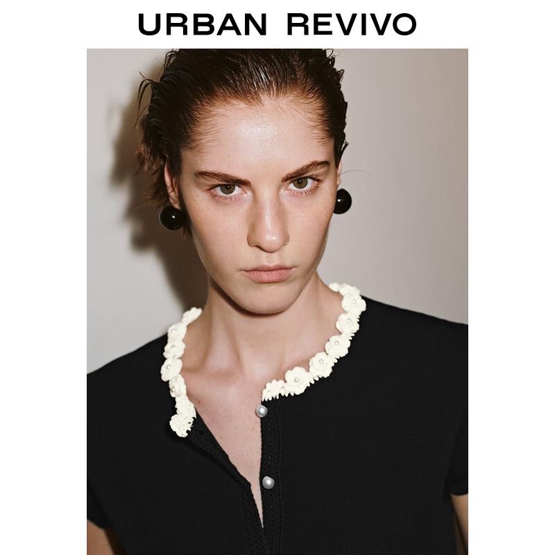 UR Women's 3D Floral Knitted Cardigan