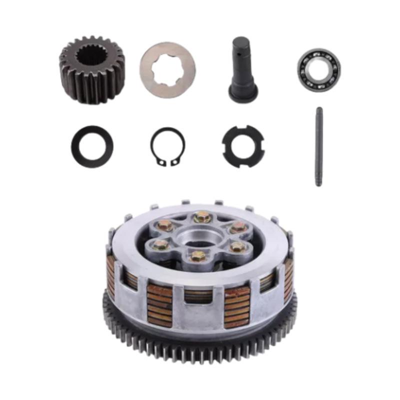 Yibai Ke Clutch Assembly for Tornado 250cc Motorcycle (6 Springs, 6 Plates)