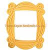 Cross-Border Hot Selling Friends Picture Frame: Natural Yellow Rectangle Hanging Ornament Gift