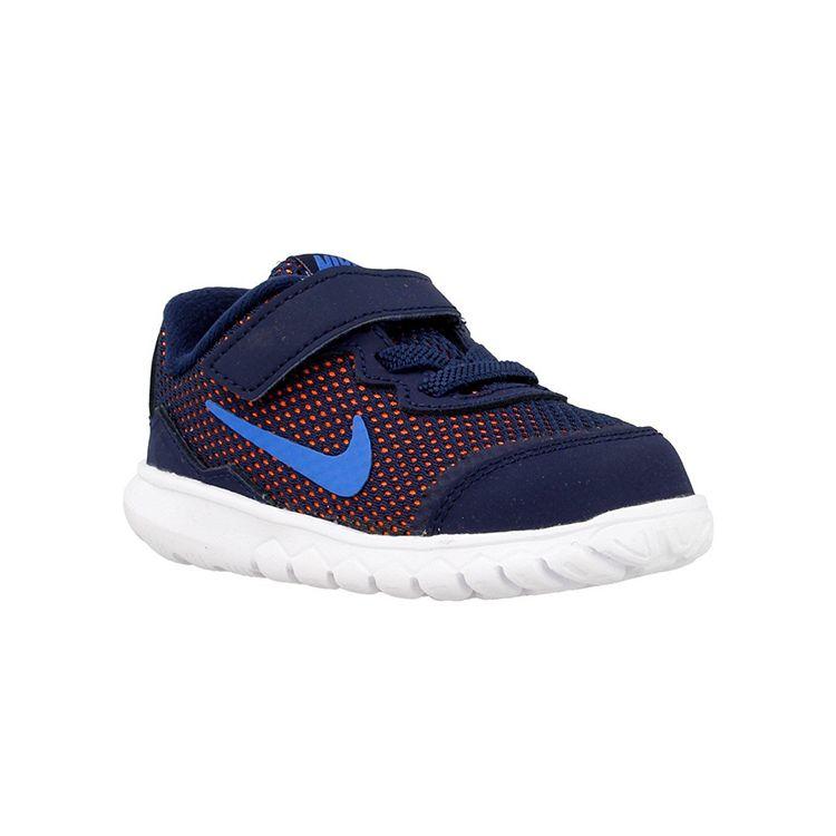 Nike Flex Experience 4 Velcro Low Top Casual Running Shoes Baby Sneaker Blue Orange 749810-400