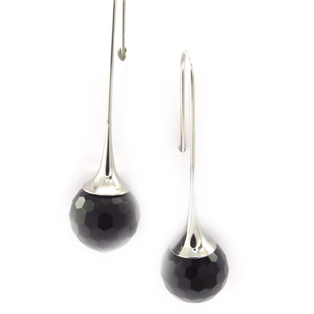 Les Trésors De Lily [K5162] - Silver-black 'Sissi' Steel Buckles - 12 Mm