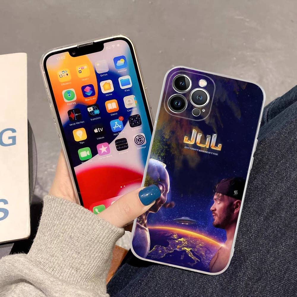 

Rapper JuL C est Pas Des Lol For IPhone 17 16 15 14 13 12 Mini 11 Pro Max Transparent Case iPhone 13