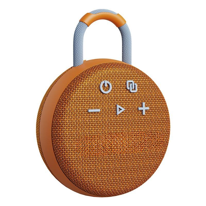 

S77 Беспроводной Bluetooth-динамик, водонепроницаемый спортивный звуковой ящик, портативный сабвуфер для улицы, чистый стереозвук, объемный музыкальный звук 13.6*10.1*4.9cm оранжевый