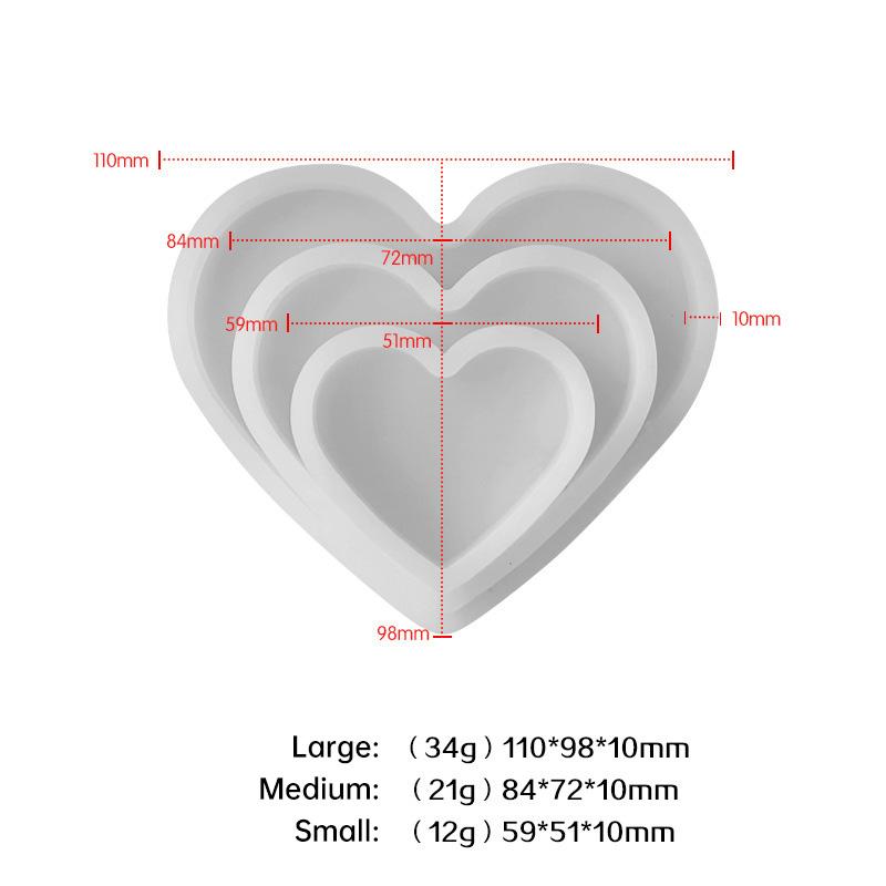 

Сделай сам Геометрическая подставка Силиконовая форма Сердце Облако Форма Подставка для хранения Цемент Гипс Форма Кристальная смола Форма