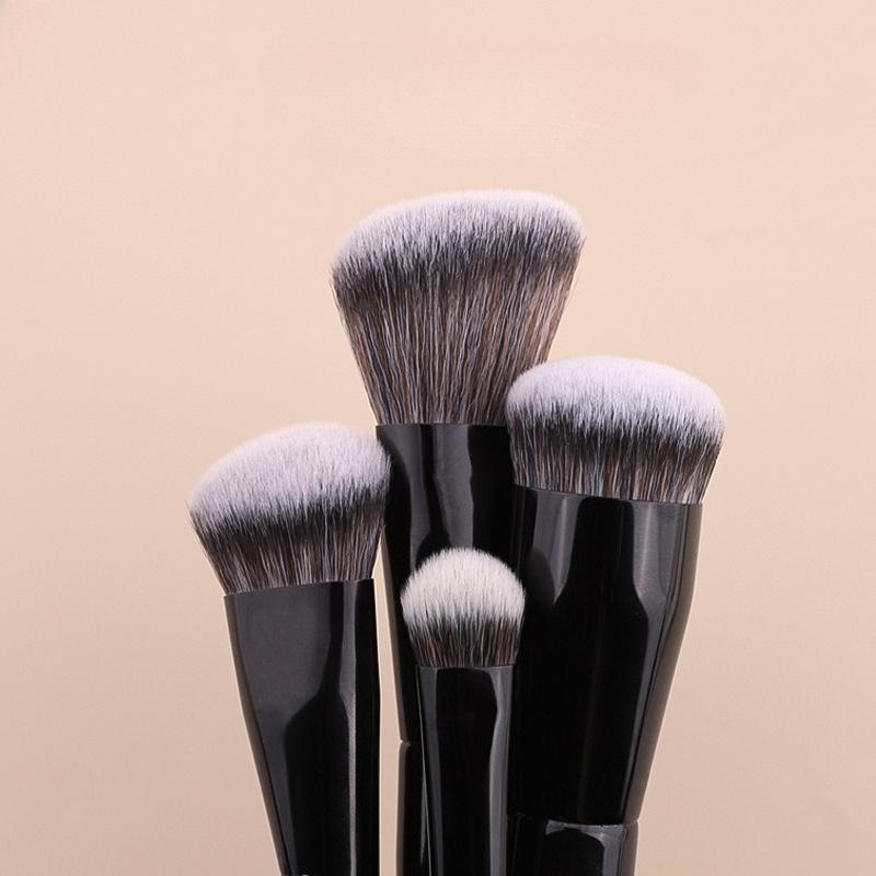 Cream Blush Stippling Brush, Mimics Fingertip Application Soft Synthetic Hair Powder Blusher Makeup Brushes Cosmestic Tools