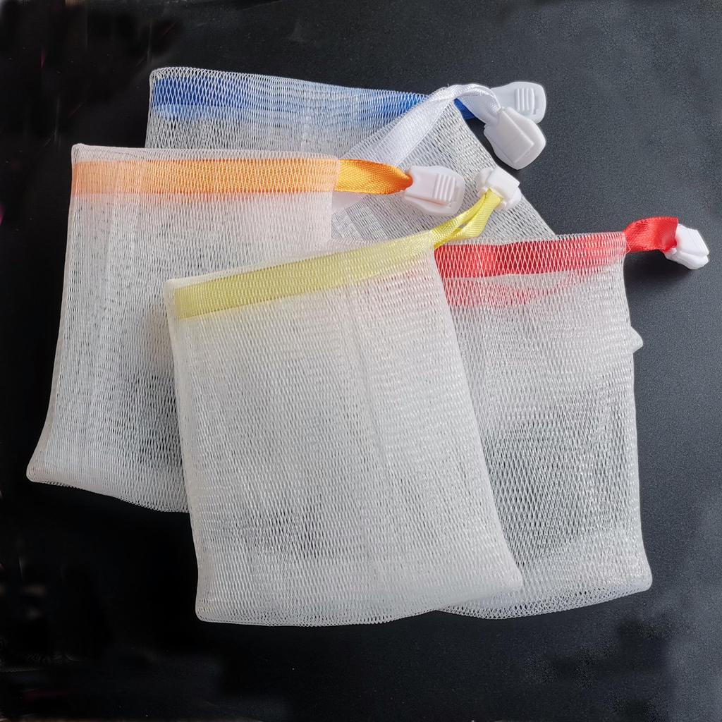 Customizable Double-Layer Foaming Net Bag for Handmade Soap and Facial Cleanser