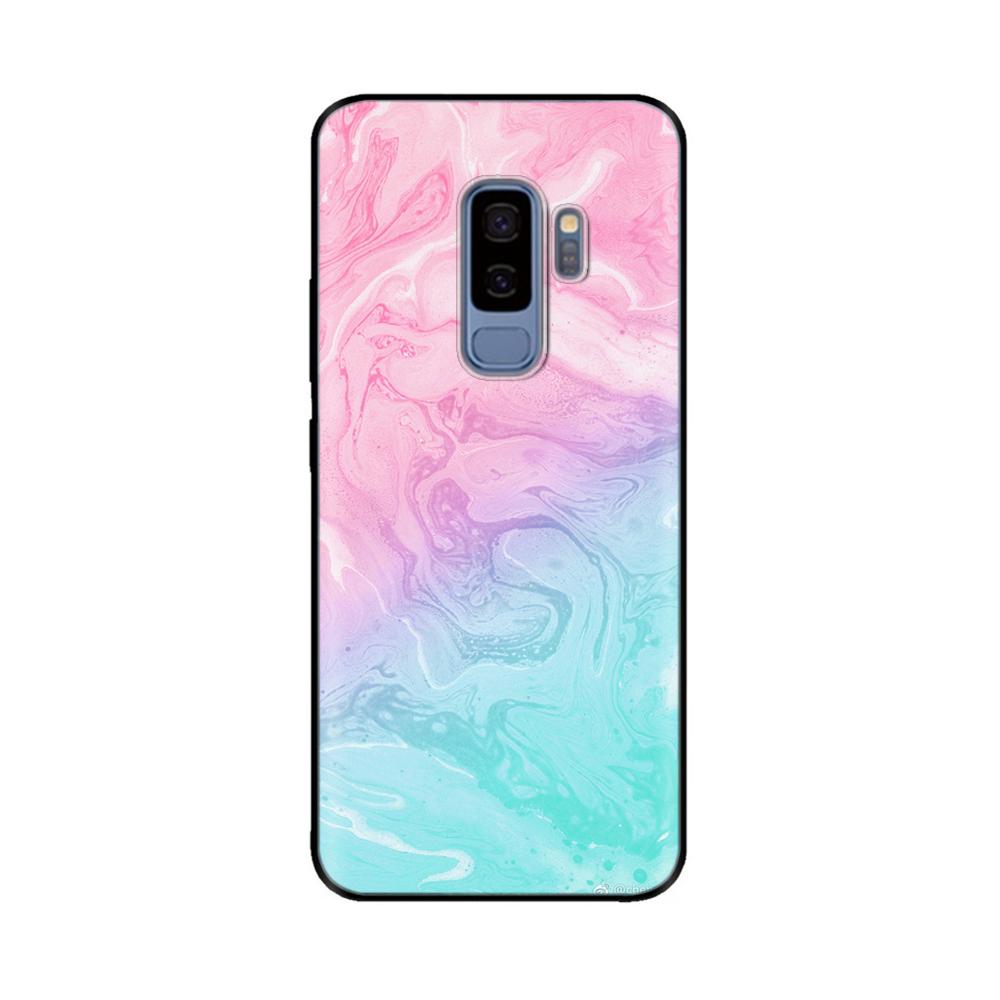 For Samsung Galaxy S9 Case Mobile Phone TPU Silicone Protective Cover for Samsung S9 Plus S9+ S 9 Back Cover Paintted Bumper
