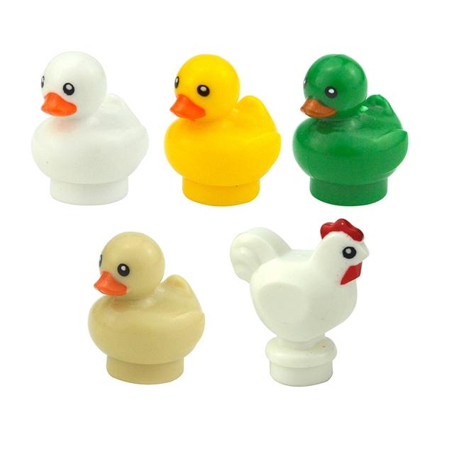 MOC City Animal Building Block Figures Goat Sheep Eagle Owl Panda Parrot Seagull Penguin Zoo Fram Accessories Bricks Toy Gift