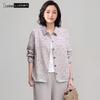 LUDIan Women's Pure Cotton Casual Long Sleeve Shirt