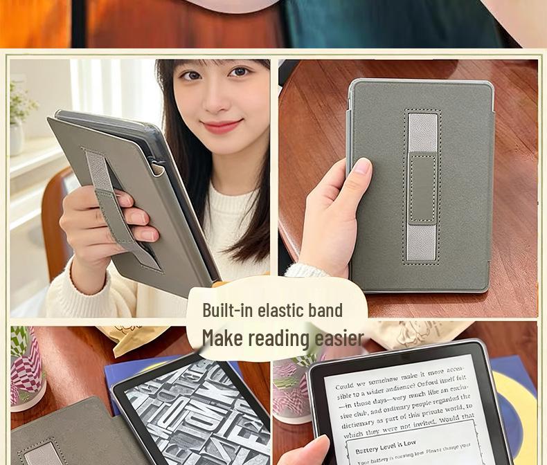 Magnetic Detachable Sleep Case: Compatible with Kindle Paperwhite KPW1-6 Acrylic/Silicone, Kobo.