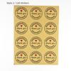 120 Stickers  Kraft Paper Thank You Stickers3.8cm  Thank youSealing Sticker Adhesive Label Stickers