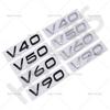 Gloosy V40 V50 V60 V90 Emblem Trunk Label Car Stickers For Volvo Accessories Rear Trunk Logo Displacement Decal Car Styling