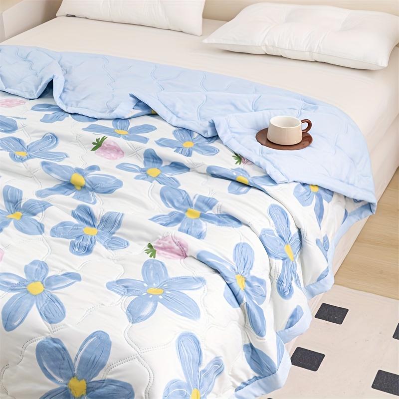 1pc Ultra-Soft Summer Cooling Blanket Cooling Blankets for Hot Sleepers,Modern Floral Pattern,Texture,Perfect for Bedroom, Guest Room, Sofa, or Travel