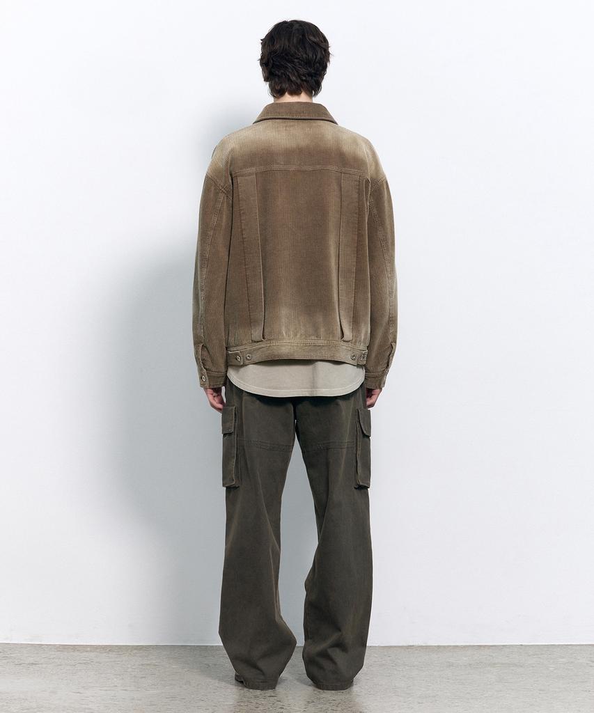 Insilence Brushed Corduroy Jacket Faded Brown