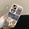 Applicable To Apple 14promax Mobile Phone Case IPhone 13 Cute Audio Bear 11/12mini Cartoon Anti-fall