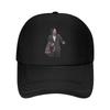 Business Attire Illustrated Character Artwork Mesh Baseball Cap