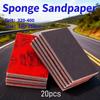 Car Paint Plastic Metal Sanding and Polishing Square Sponge Sandpaper Square Dry Grinder Sandpaper Flocking