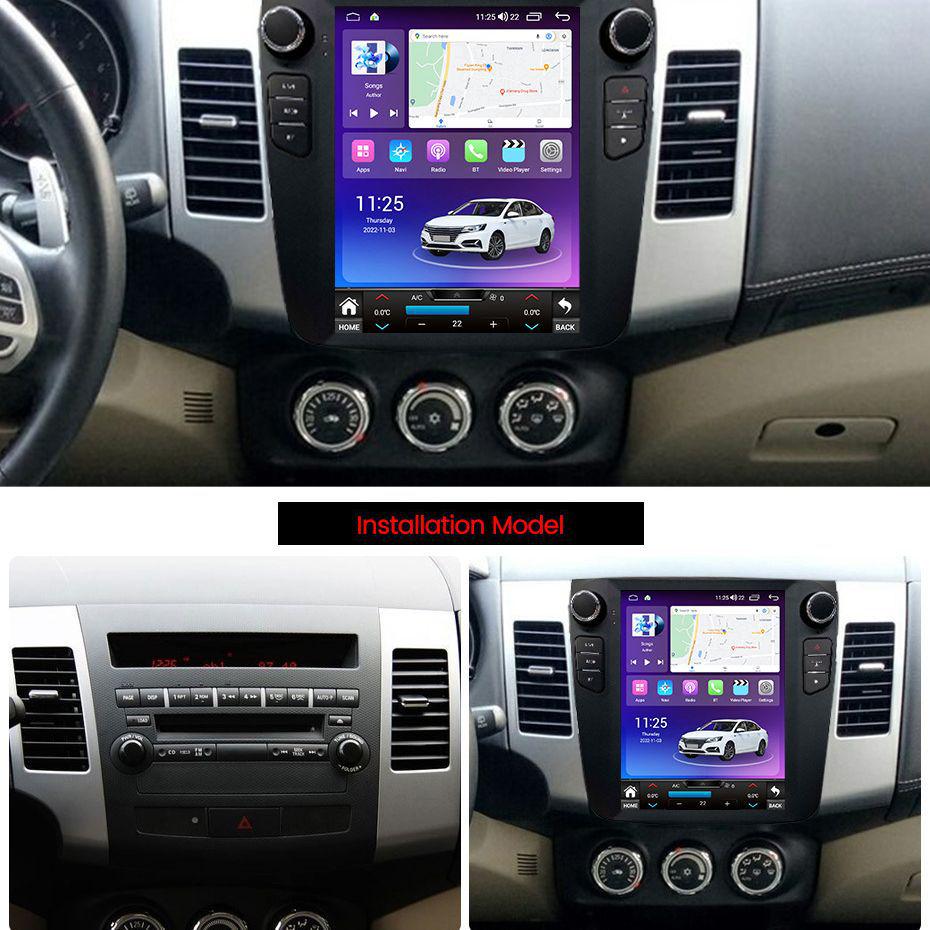 Mitsubishi Outlander Vertical Screen Android Navigation System
