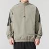 Adidas Stand Collar Casual Comfortable Breathable Hoodie Unisex Hoodies Gray JC7844