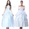 European court costumes, Halloween Cinderella cosplay, Sissi princess dress cosplay costume