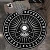 1pc Ouija Board Print Round Rug: Perfect for Living Room, Bedroom or Office - Crystal Velvet Non-Slip Rug