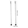 2 Pcs Universal Parcel Shelf String Car Rear Strap Luggage Straps