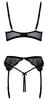 Cottelli Lingerie - Sexy Spitze 3-teiliges Set Schwarz 75B/S