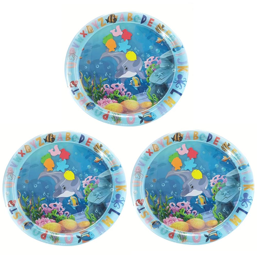 Novel Pvc Round Baby Water Play Mat Large Area Baby Water Playing Mat Kids Playing Pad Premium Grade Auto Interior Accessory