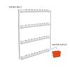 220v 63mm 36 Plant Sites 8W PVC 4 Pipes Wall-mounted Hydroponic Nursery Pots Rack Growing Kit Water Pump Tube Set White Garden Tools