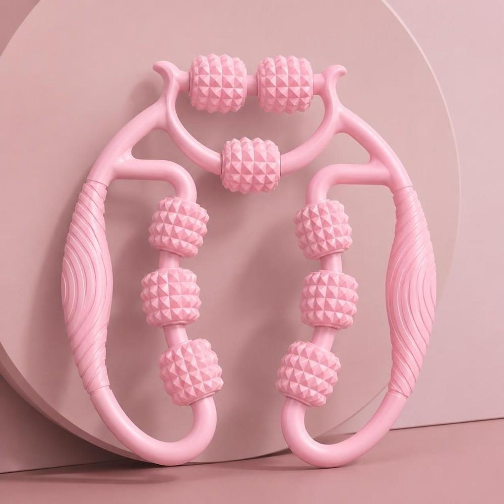360 Degree 9 Wheels Muscle Roller Massager Reusable Leg Massager Circular Leg Clamps for Waist