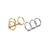 1X Metal Notebook Loose Leaf Binder Binder Ring Snap Album Split Hinged Keyring