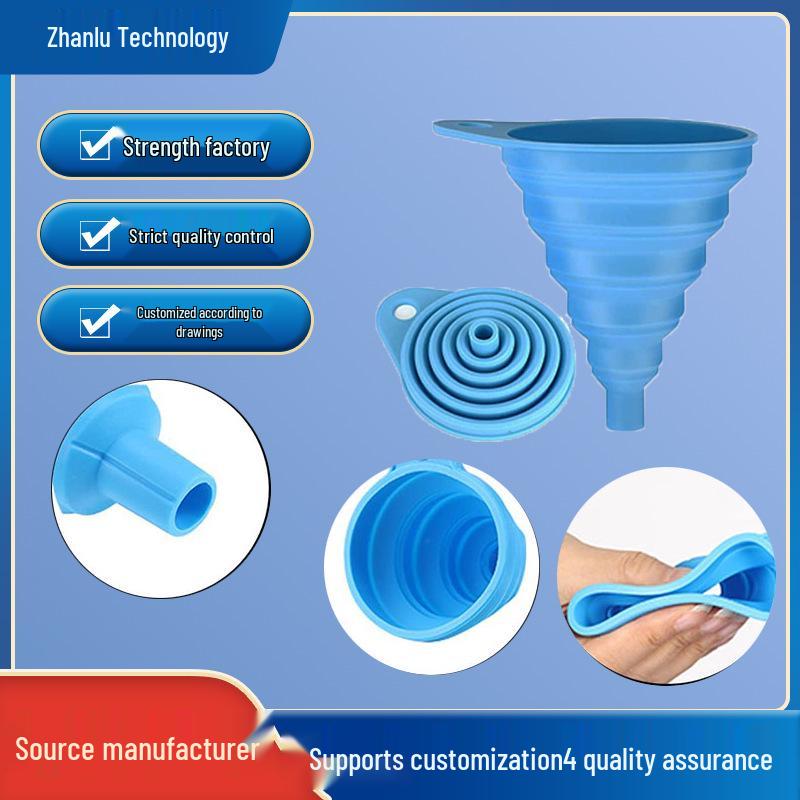 Foldable Food-Grade Oil and Wine Dispensing Funnel